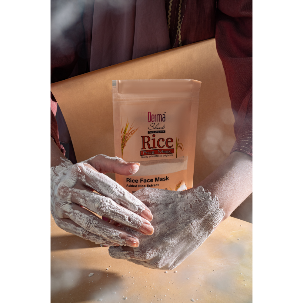 Derma Shine Rice Face Mask - Lipcara