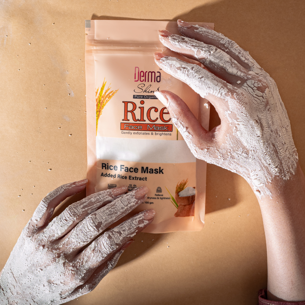 Derma Shine Rice Face Mask - Lipcara