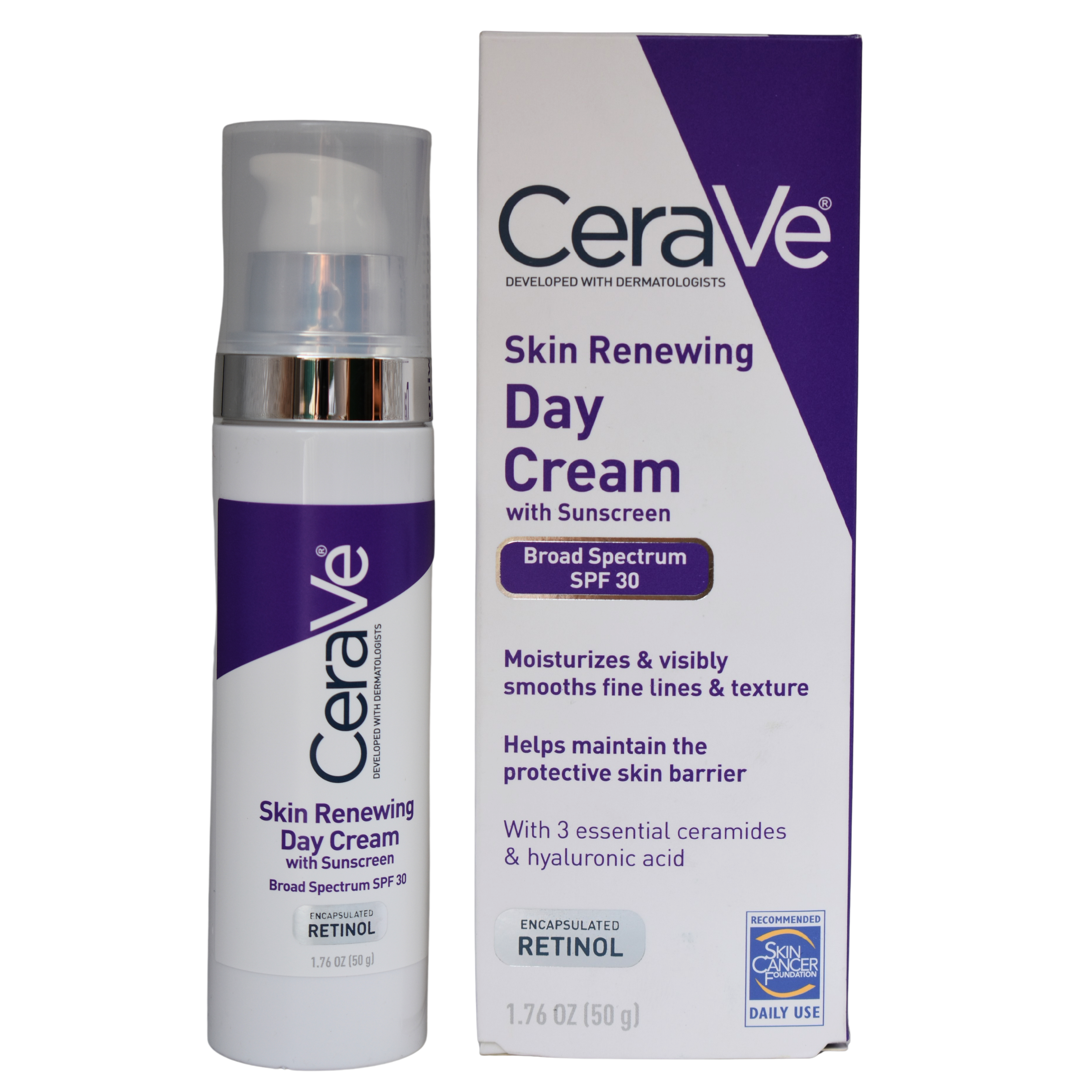 Cerave Skin Renewing Day Cream with SunScreen SPF 30 50g - Lipcara