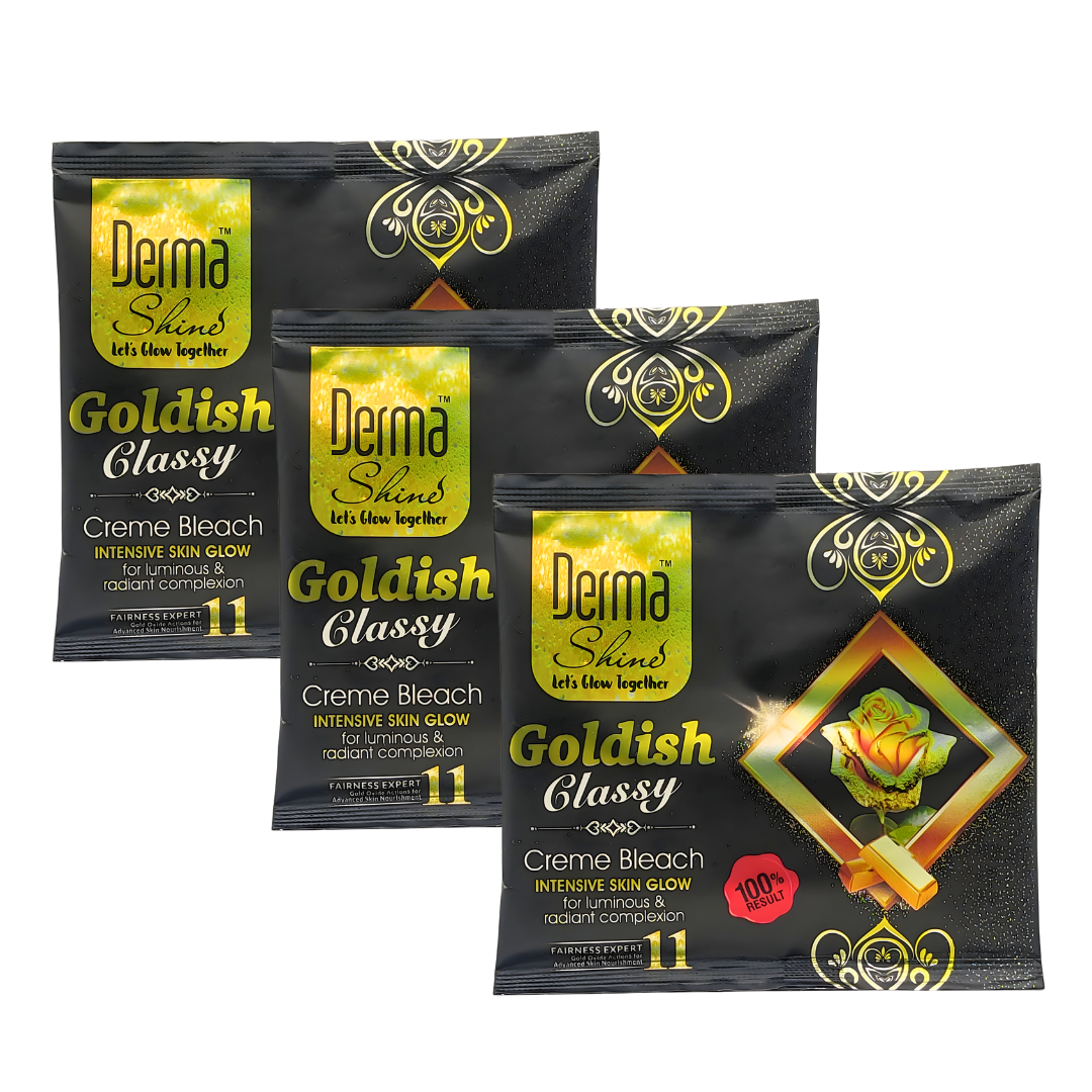 Derma Shine Goldish glassy Creme Bleach Pack of 3 - Lipcara