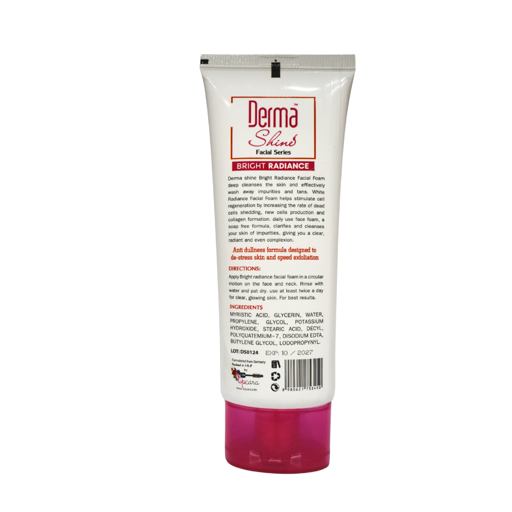 Derma Shine Power Bright Radiance Facial Foam - Lipcara