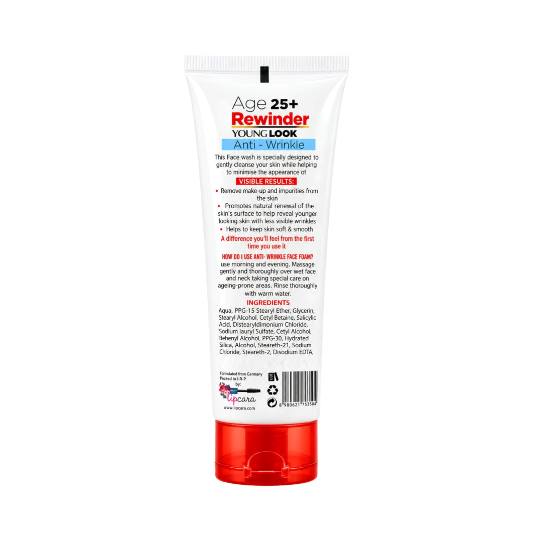 Derma Shine Age 25+ Rewinder Facial Foam - Lipcara