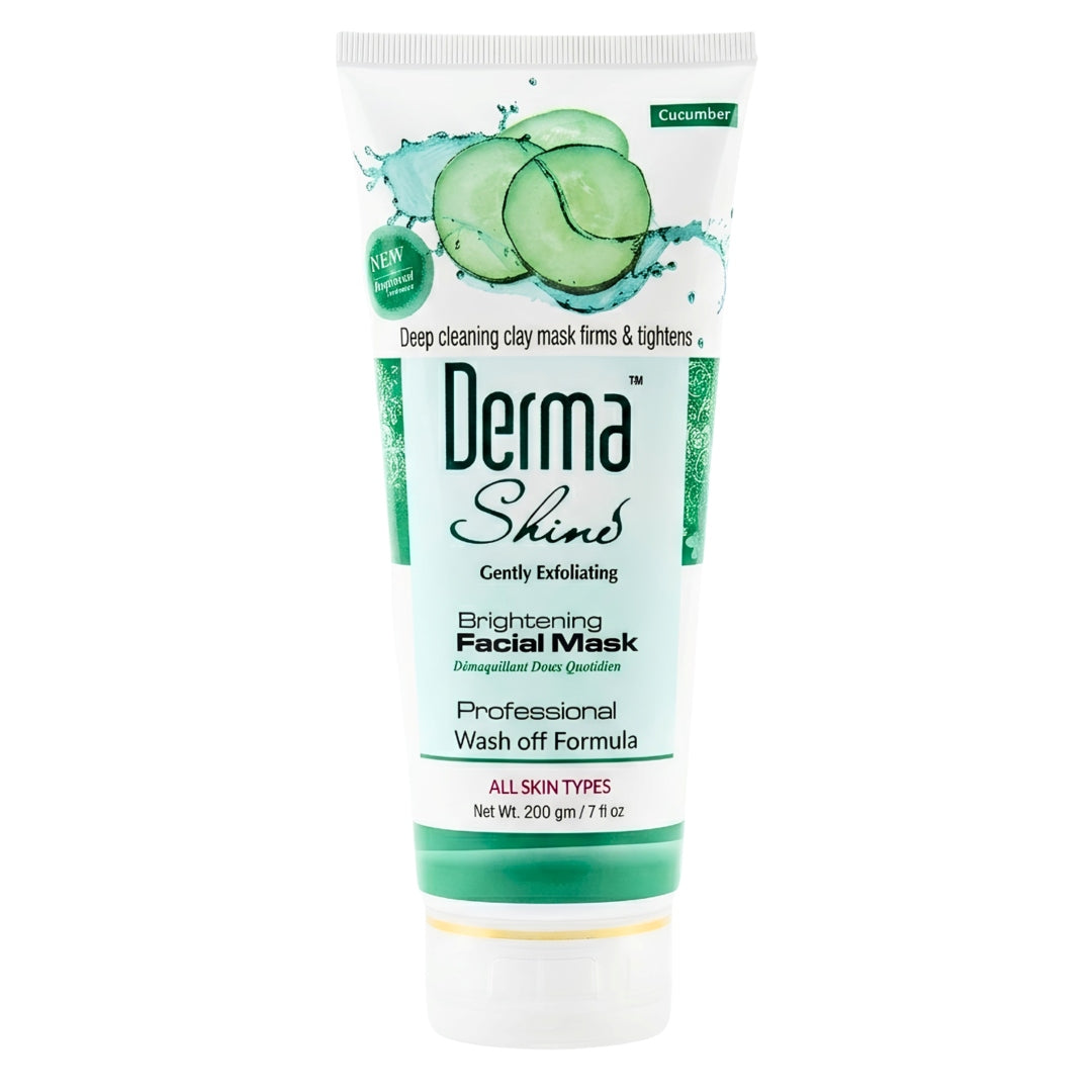 Derma Shine Brightening Cucumber Facial Mask - Lipcara