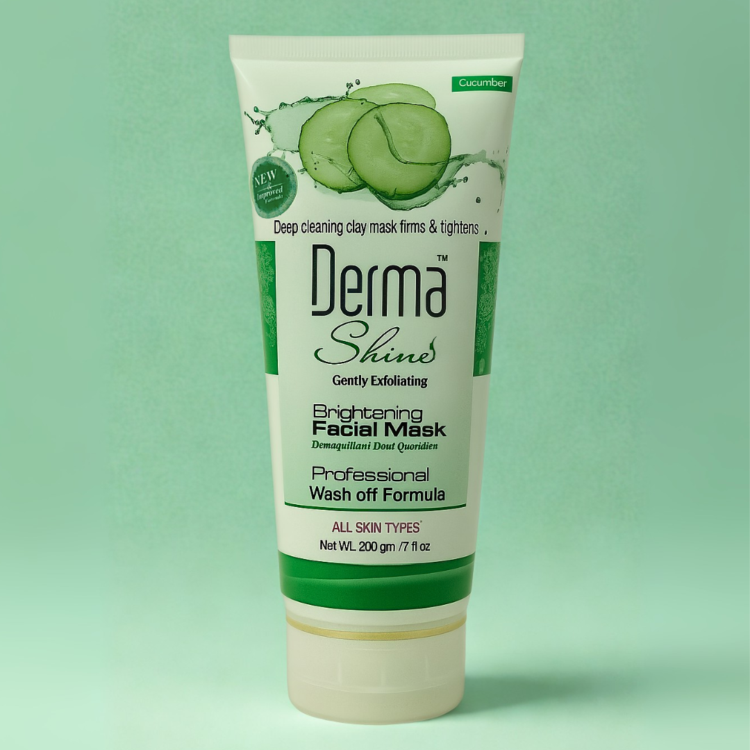 Derma Shine Brightening Cucumber Facial Mask - Lipcara