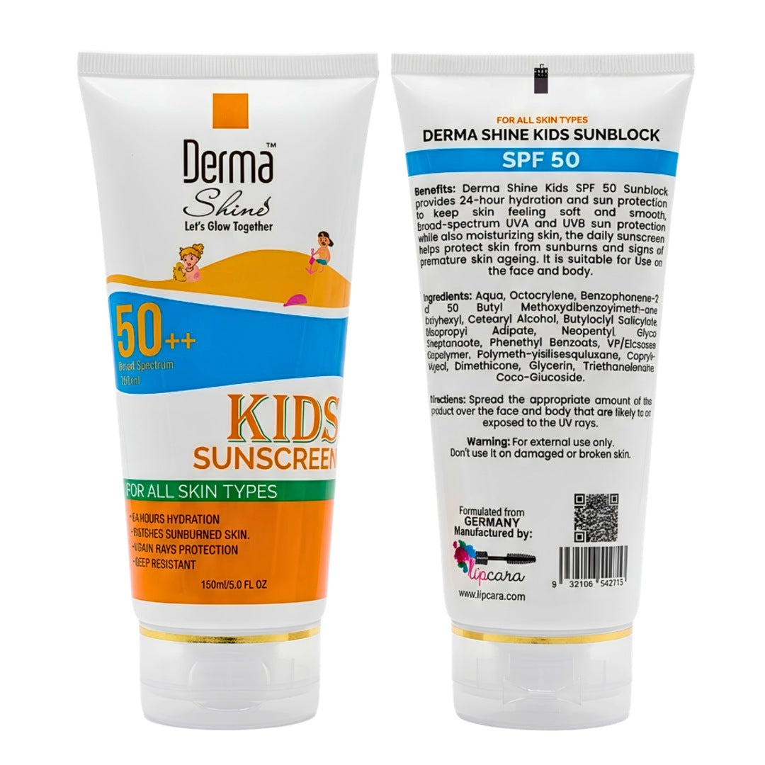 Derma Shine Kids Sunscreen SPF 50++ - Lipcara