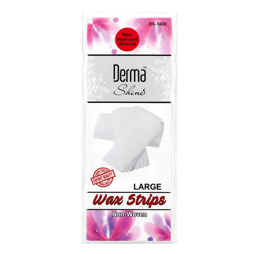 Derma Shine Wax Strips - Non-Woven - 100 Strips Pack - Lipcara