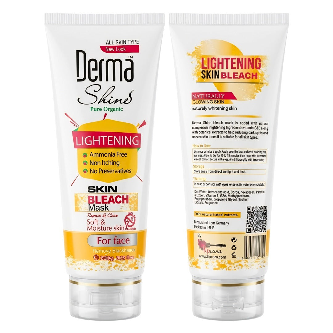 Derma Shine Skin Lightening Face Bleach Mask - Lipcara