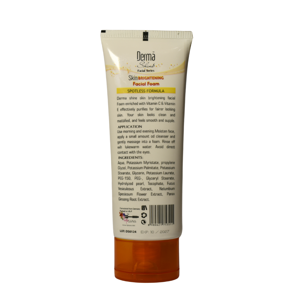 Derma Shine vitamin C Skin Brightening Facial Foam - Lipcara