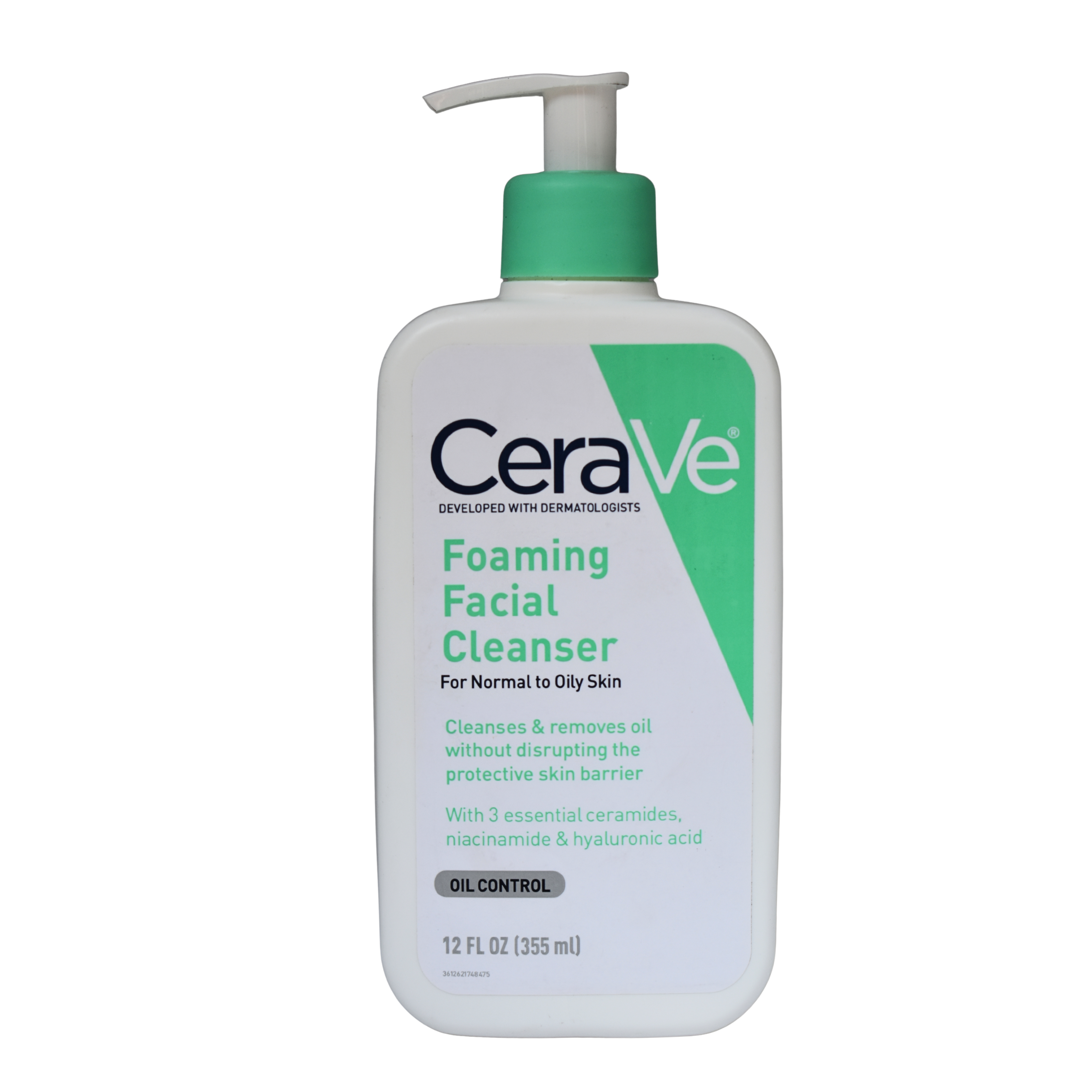 Cerave Foaming Facial Cleanser For Normal to Oily Skin 355ml - Lipcara