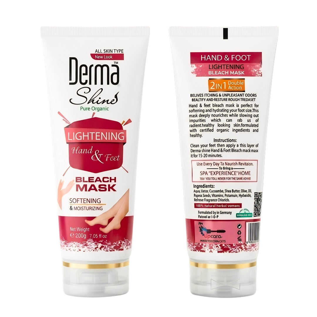 Derma Shine Hand and Feet Lightening Bleach Mask - Lipcara