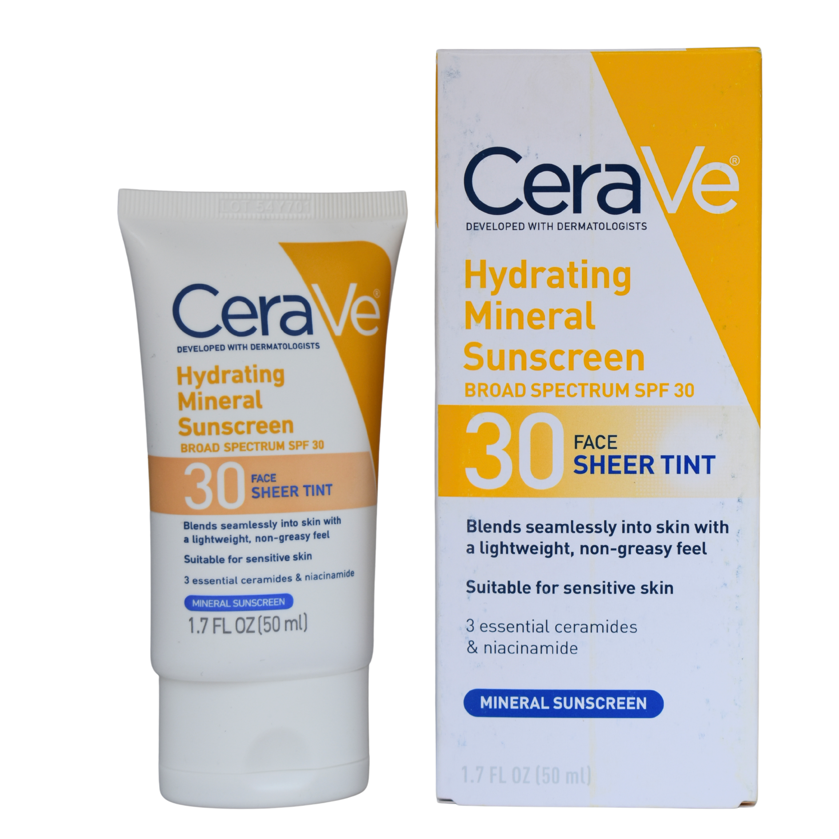 Cerave Hydrating Mineral SunScreen SPF 30 50ml - Lipcara