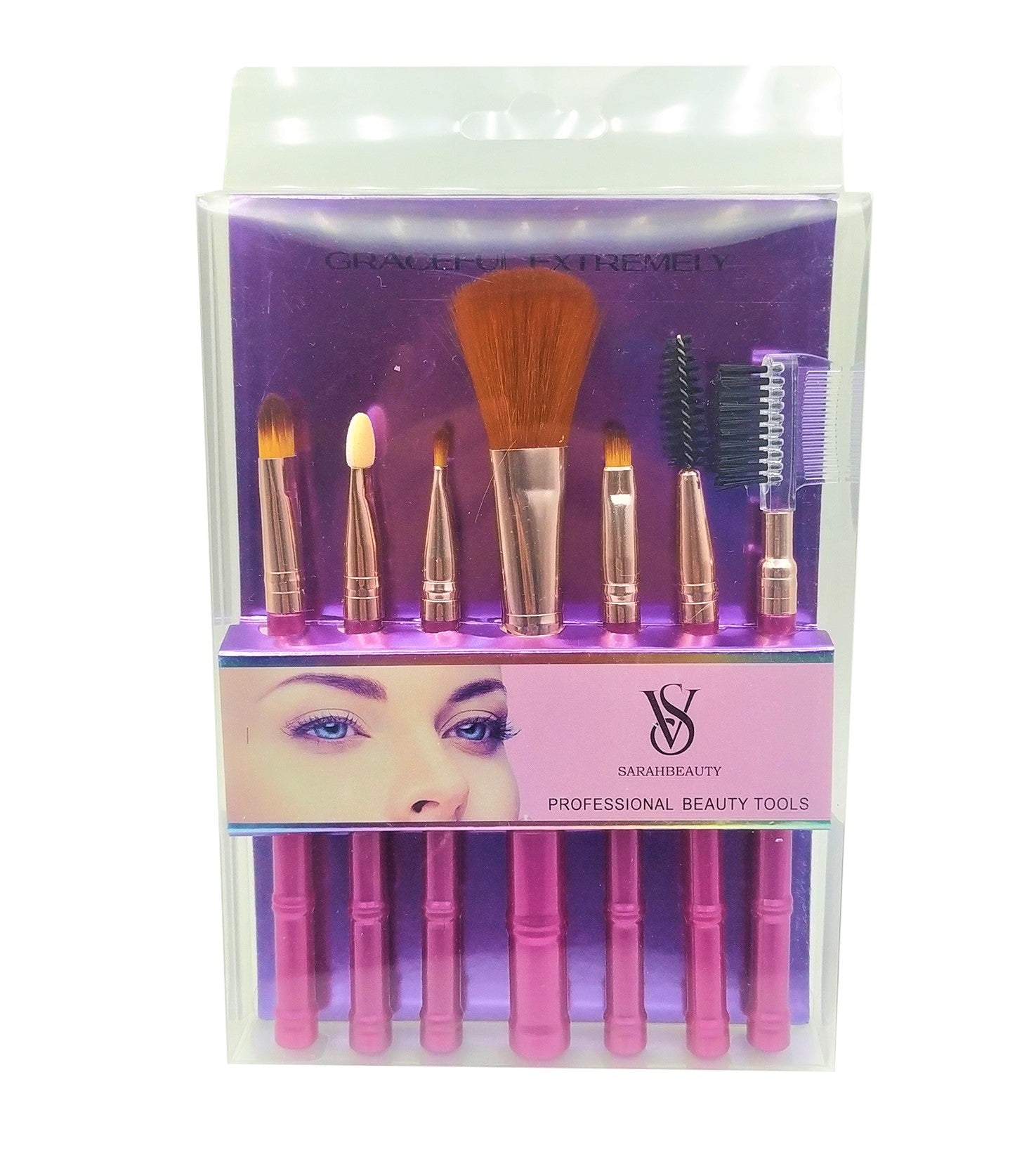 VS SARAHBEAUTY MAKEUP BRUSH SET - 7 PIECES - Lipcara