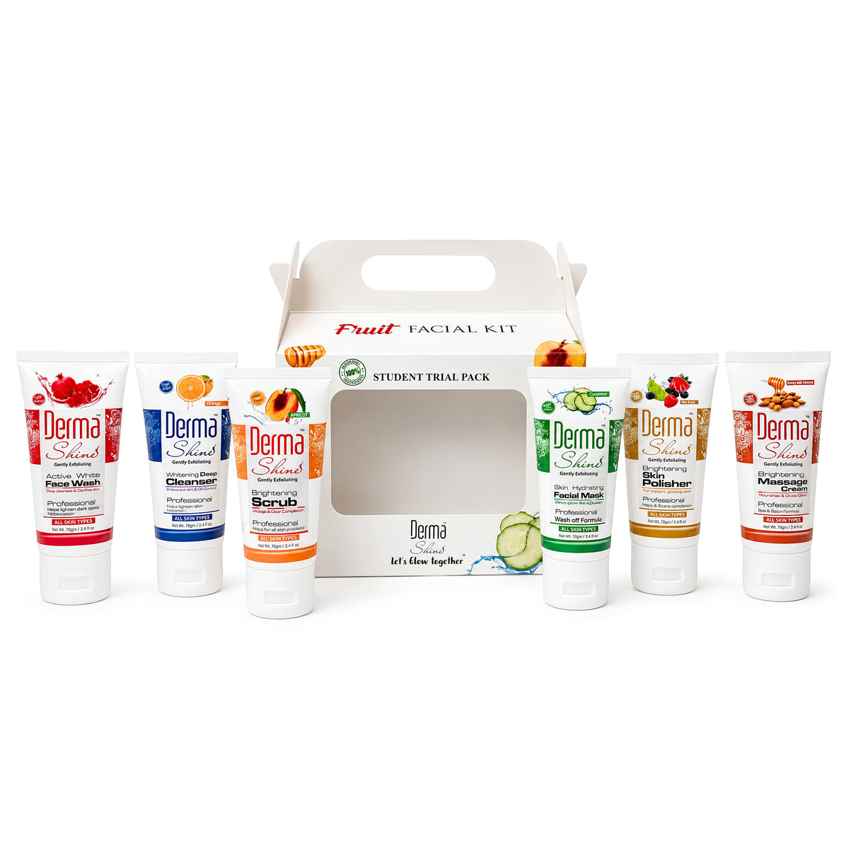 Derma Shine Mini Fruit Facial Kit 70g - Lipcara