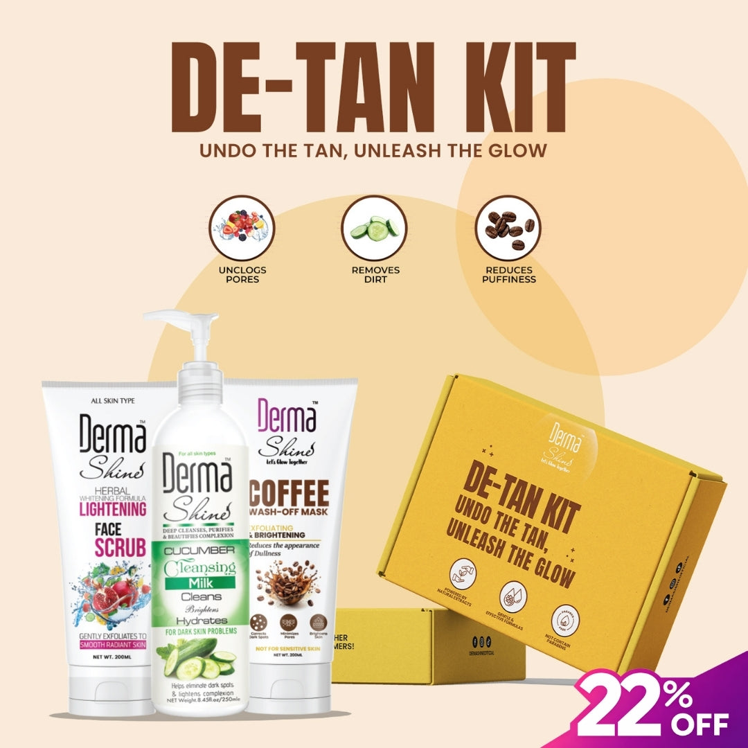 Derma Shine De-Tan Trio Kit - Lipcara