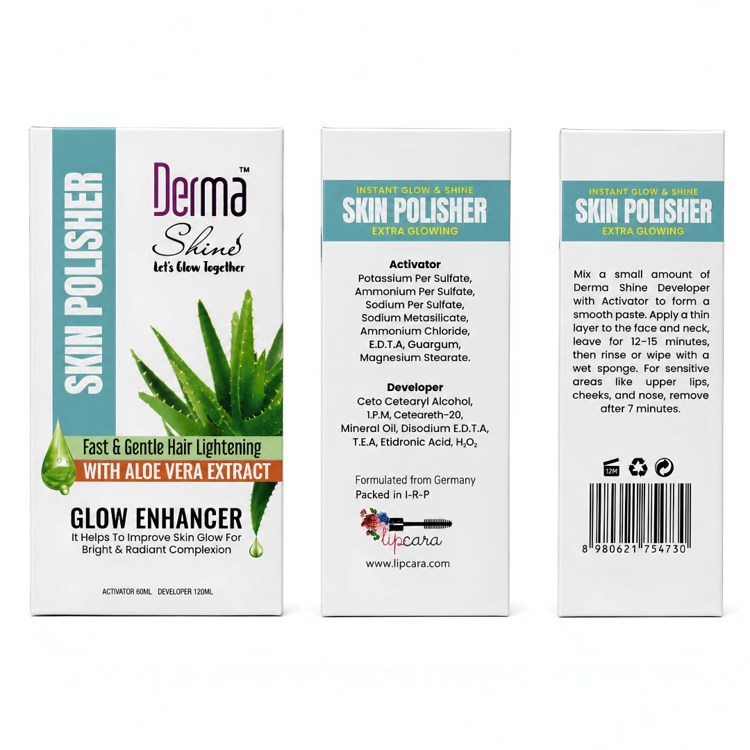 Derma Shine Skin Polisher Glow Polish Box - Lipcara
