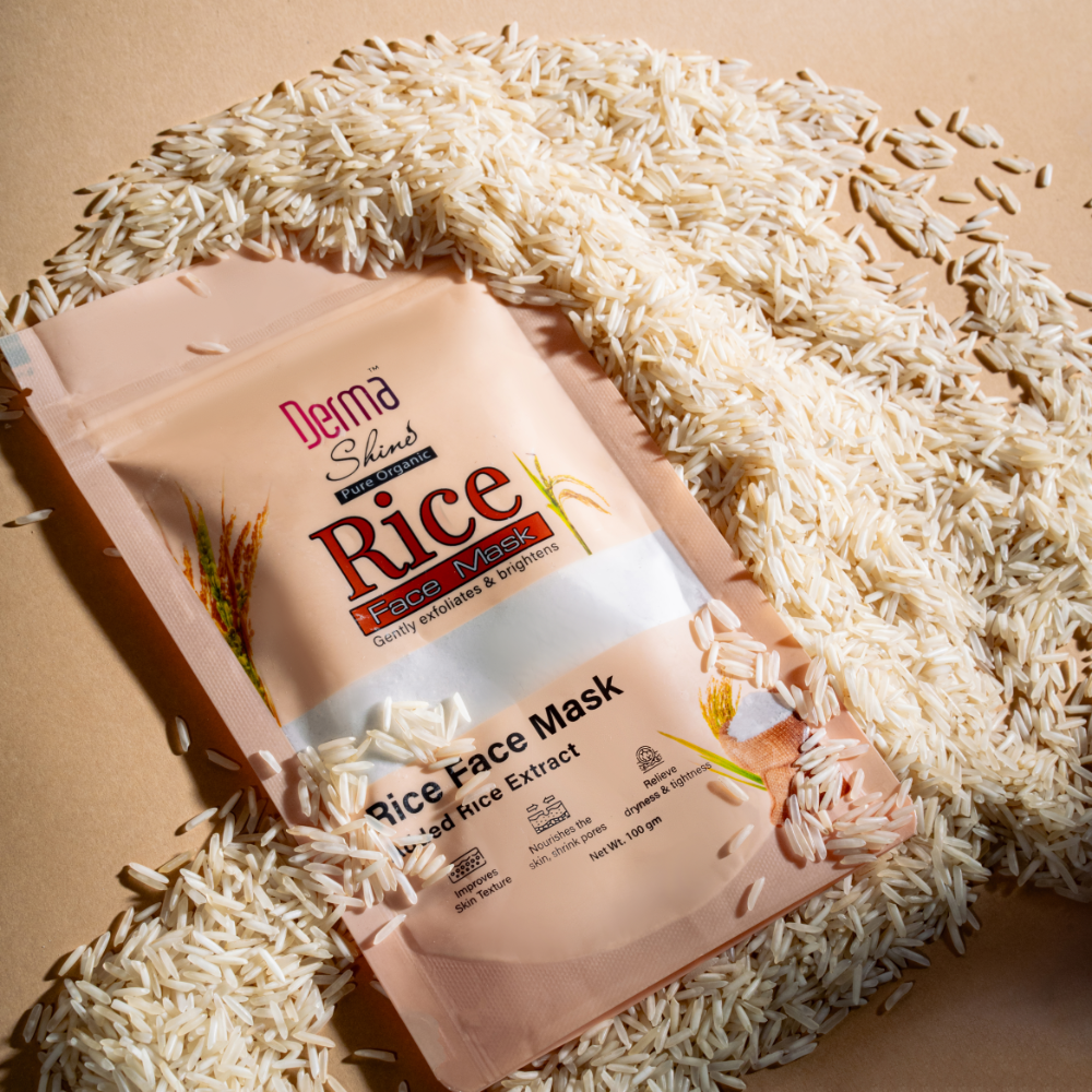 Derma Shine Rice Face Mask - Lipcara