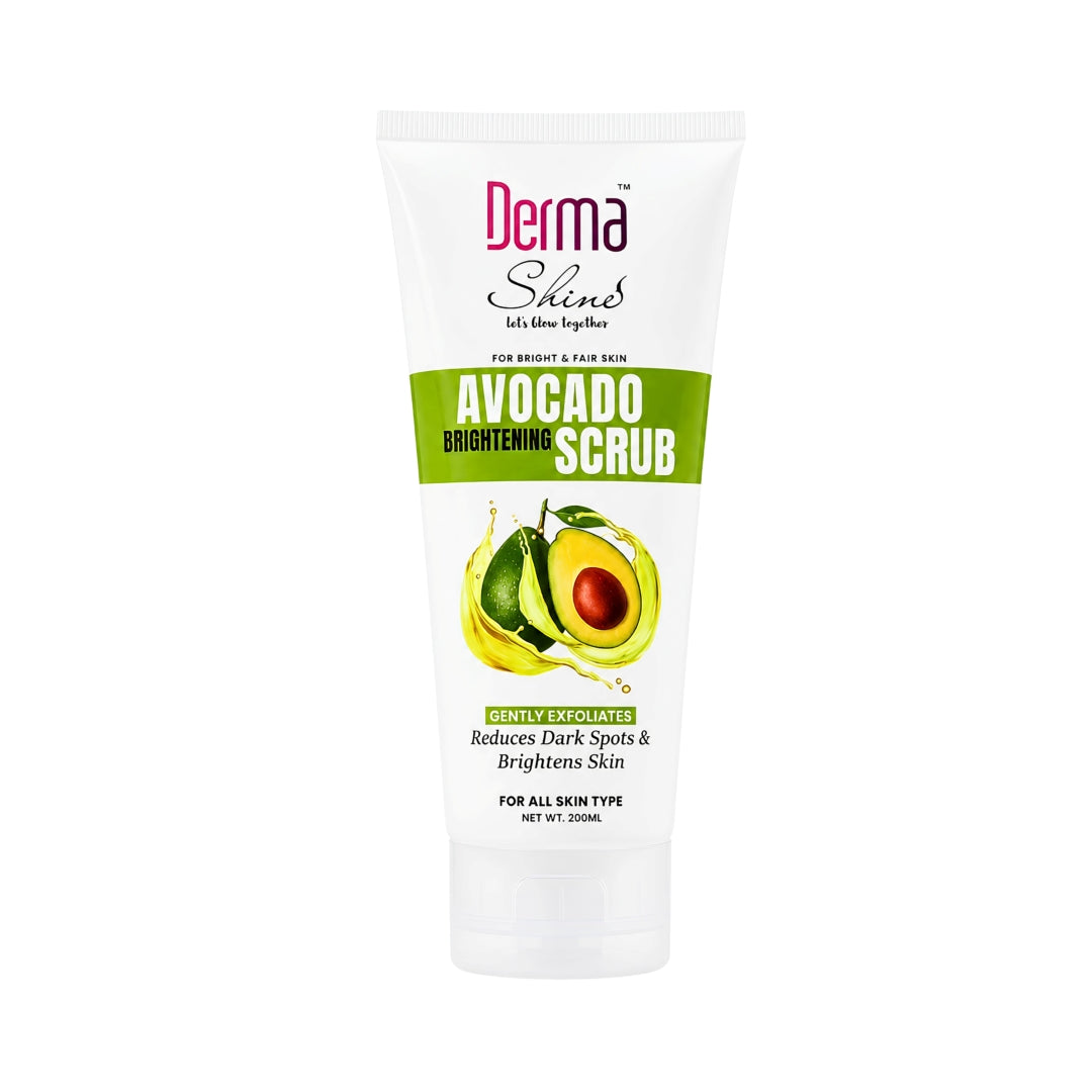 Derma Shine Avocado Brightening Scrub - Lipcara