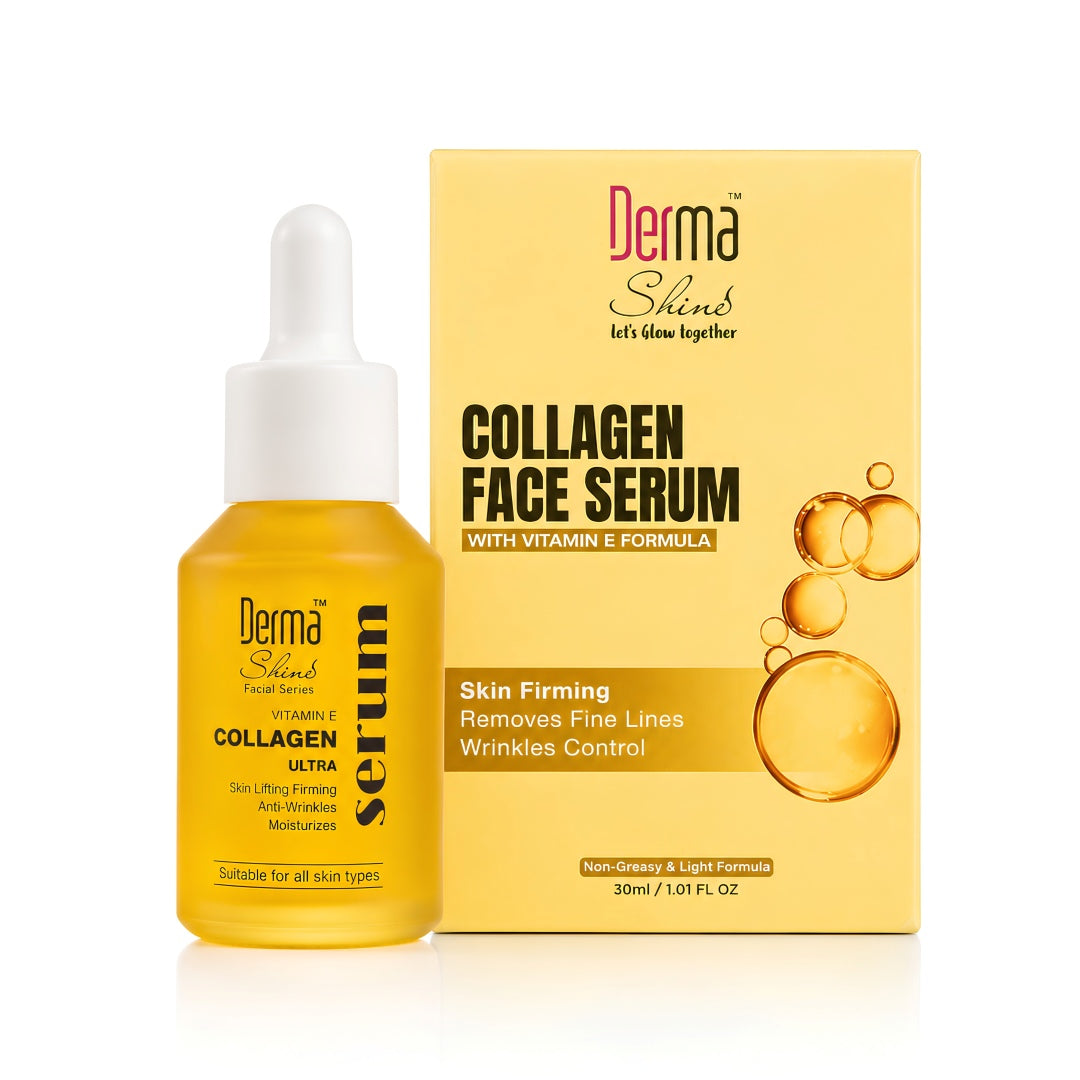 Derma Shine Collagen Face Serum With Vitamin E Formula 30ml - Lipcara