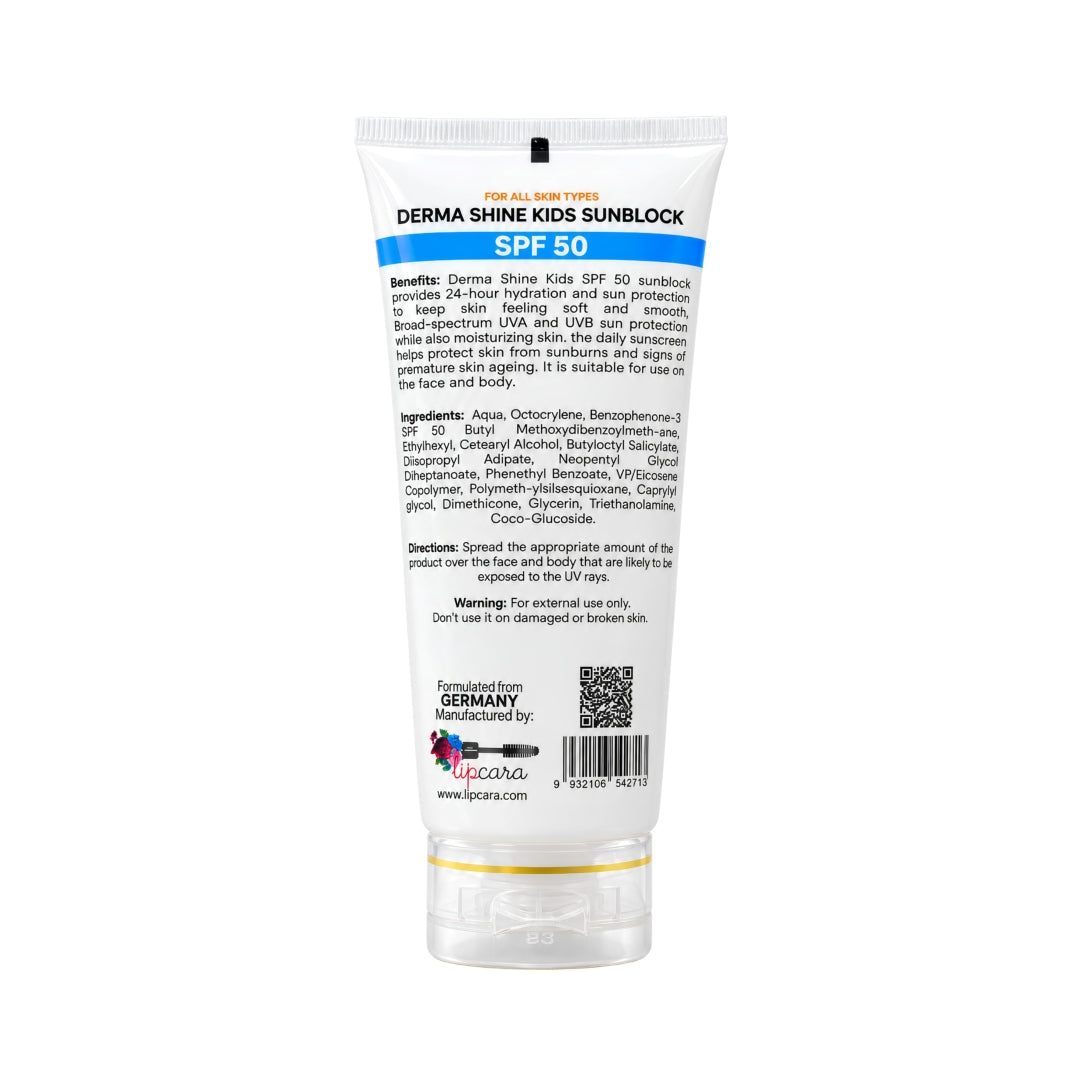 Derma Shine Kids Sunscreen SPF 50++ - Lipcara