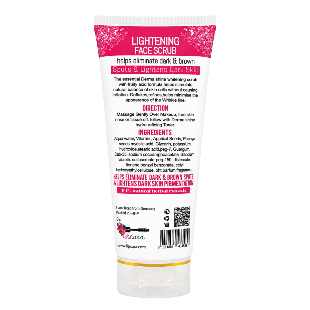Derma Shine Lightening Face Scrub 200g - Lipcara