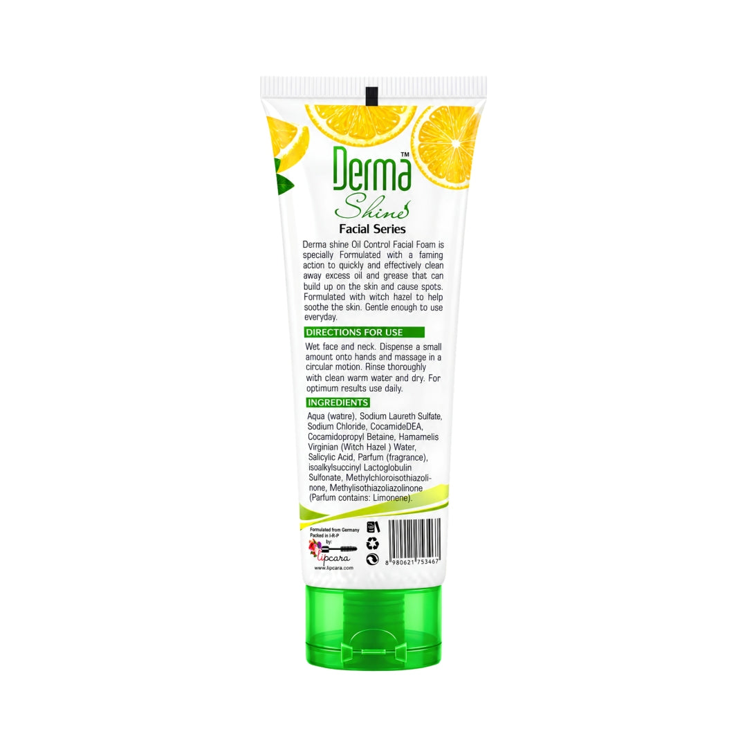 Derma Shine Oil Clear Facial Foam 100ml - Lipcara