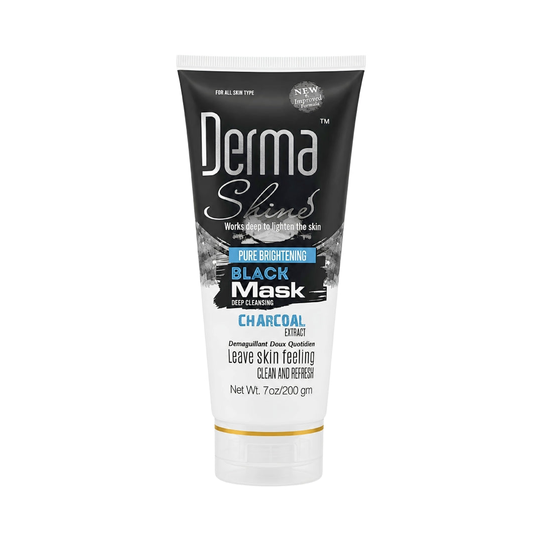 Derma Shine Charcoal Peel Off Black Mask 200ml - Lipcara