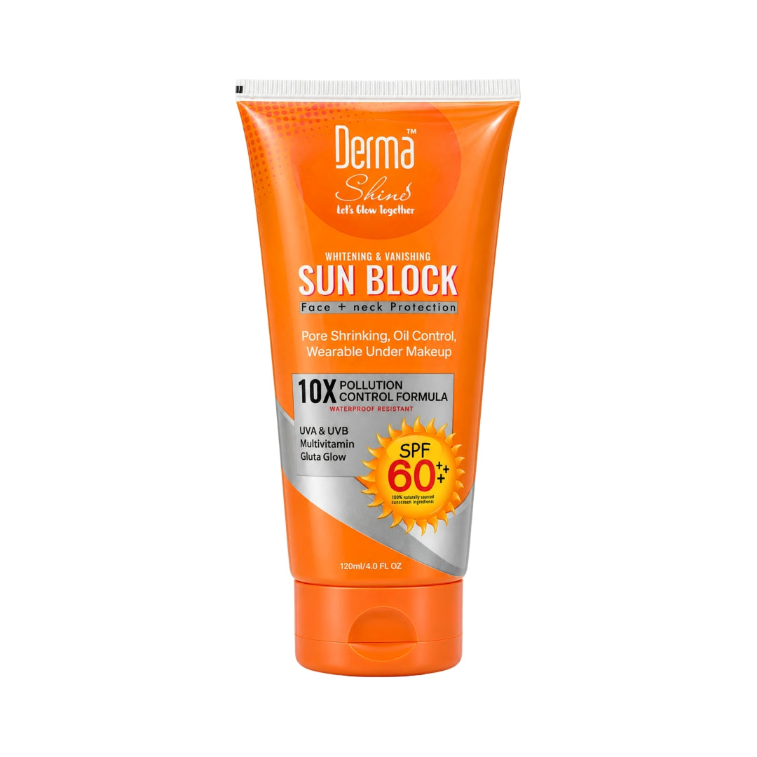Derma Shine Sunblock SPF 60 Face & Neck - Lipcara