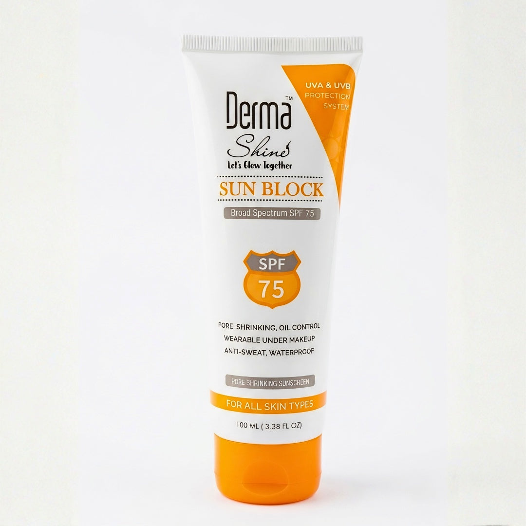 Derma Shine Sunblock SPF 75 100ml - Lipcara