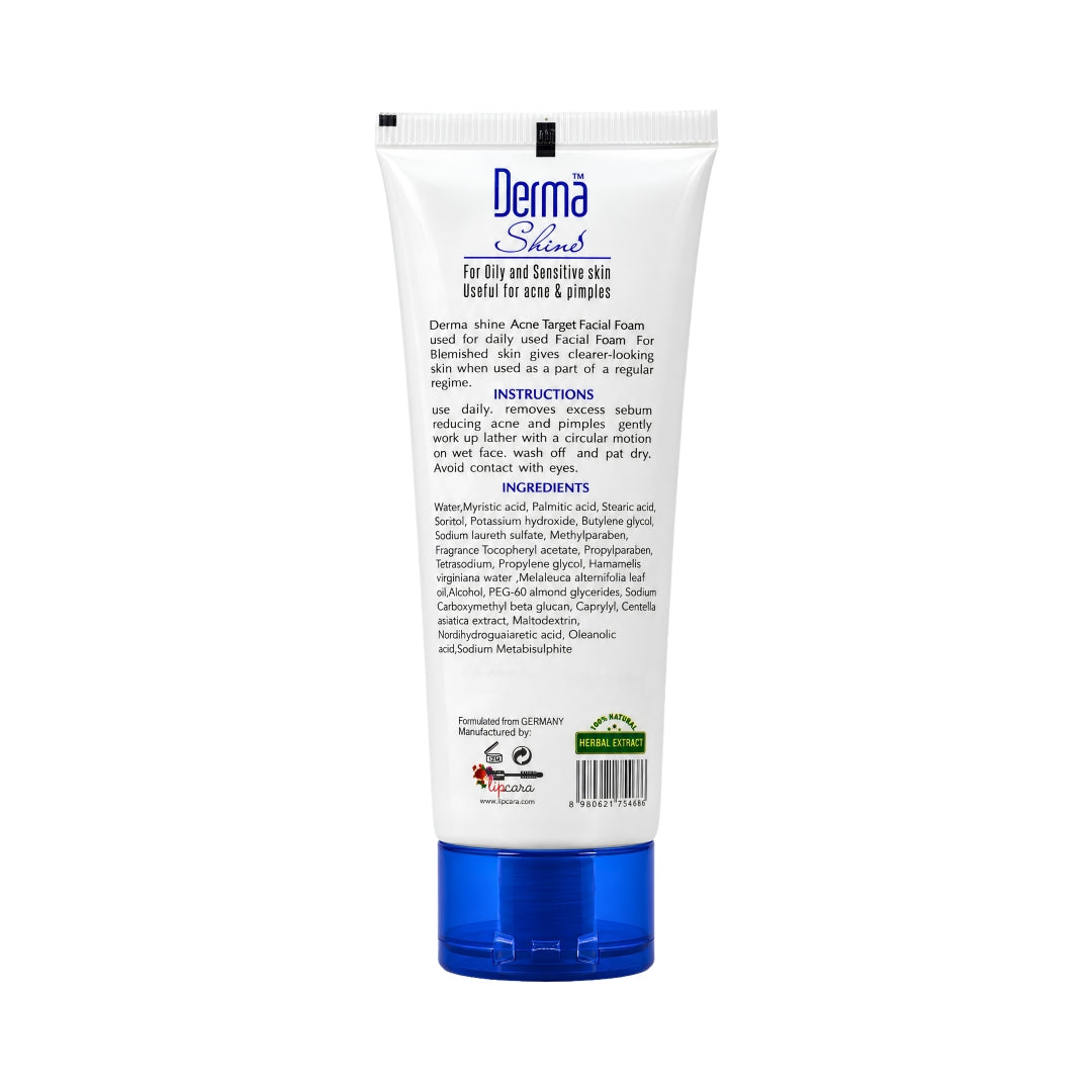 Derma Shine Acne Target Facial Foam - Lipcara