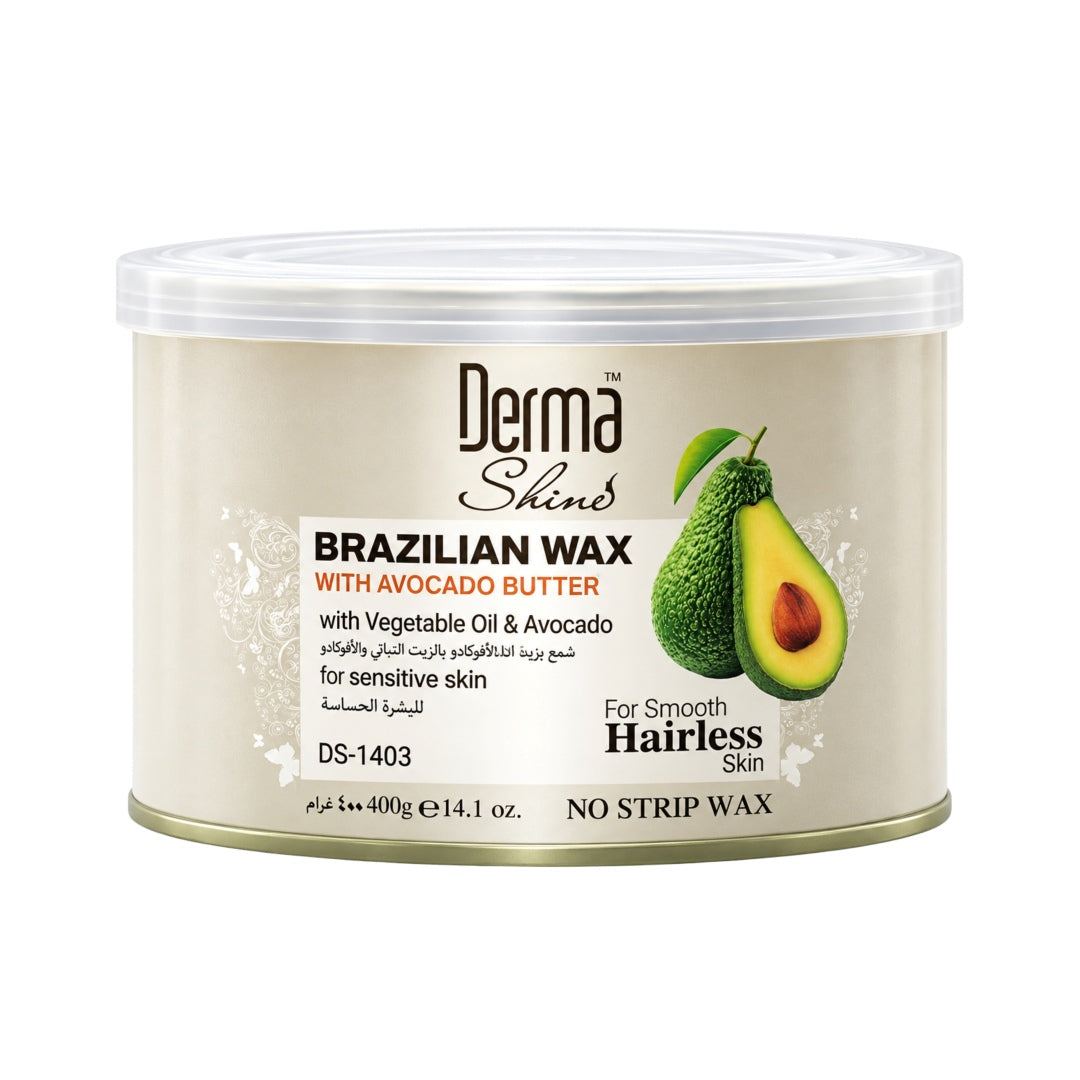 Derma Shine Brazilian Wax With Avocado Butter - 400G - Lipcara