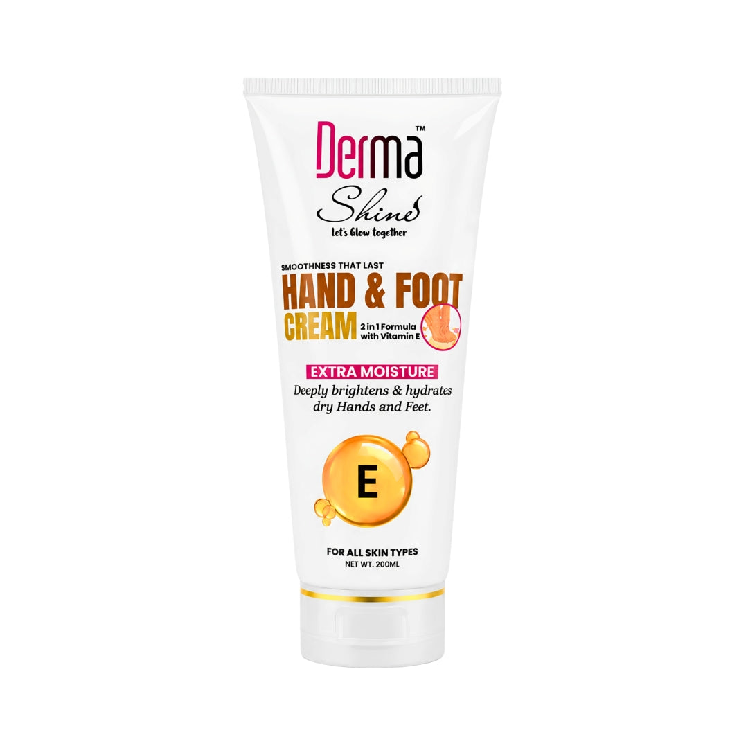 Derma shine Hand & Foot Brightening Cream Vitamin E - 200g - Lipcara