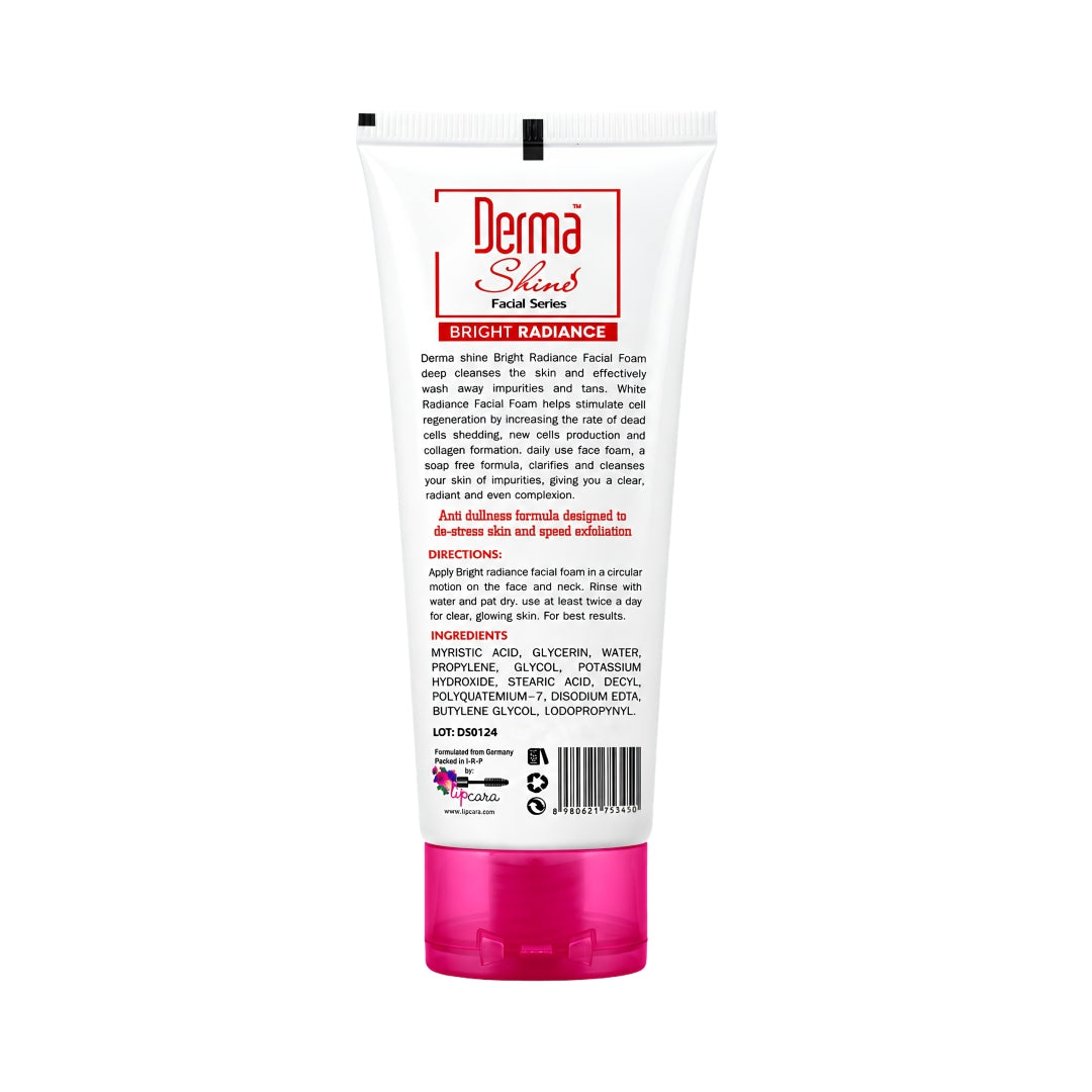 Derma Shine Power Bright Radiance Facial Foam - Lipcara