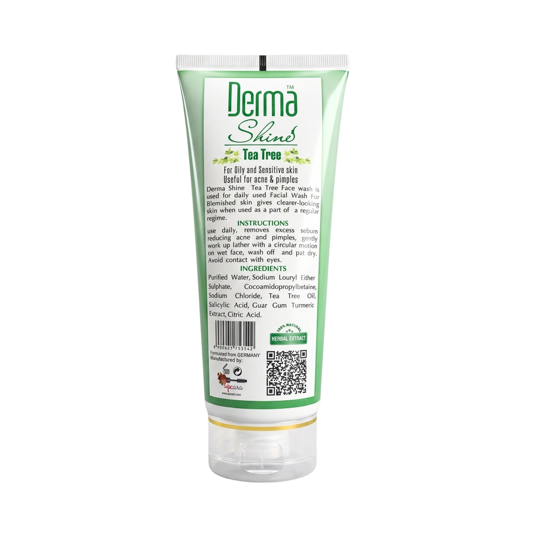 Derma Shine Tea Tree Acne Face Wash - Lipcara