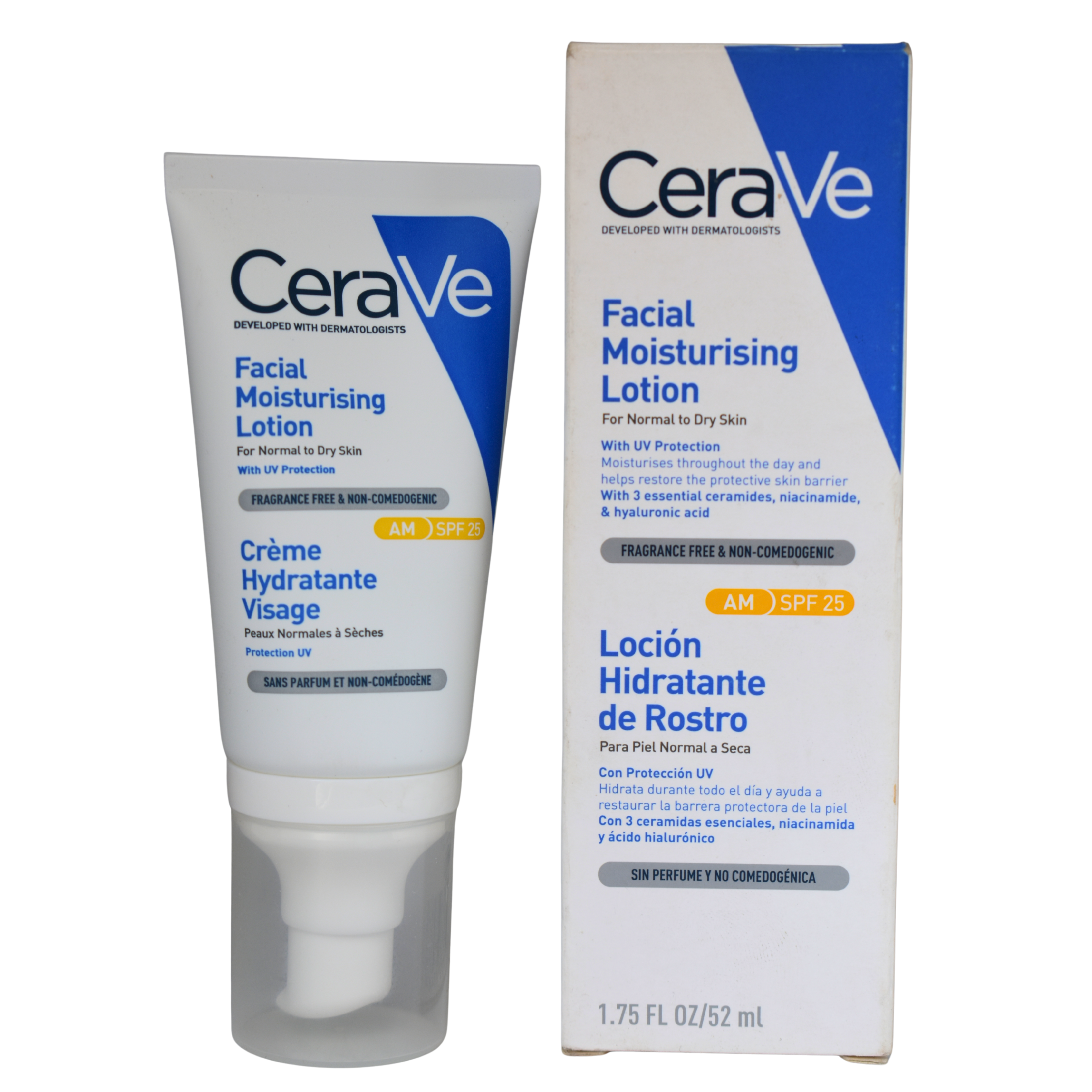 Cerave Facial Moisturising Lotion For Normal To Dry Skin AM SPF 25 52ml - Lipcara