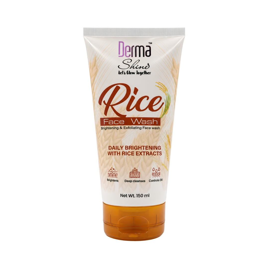 Derma Shine Rice Face Wash 150ml - Lipcara