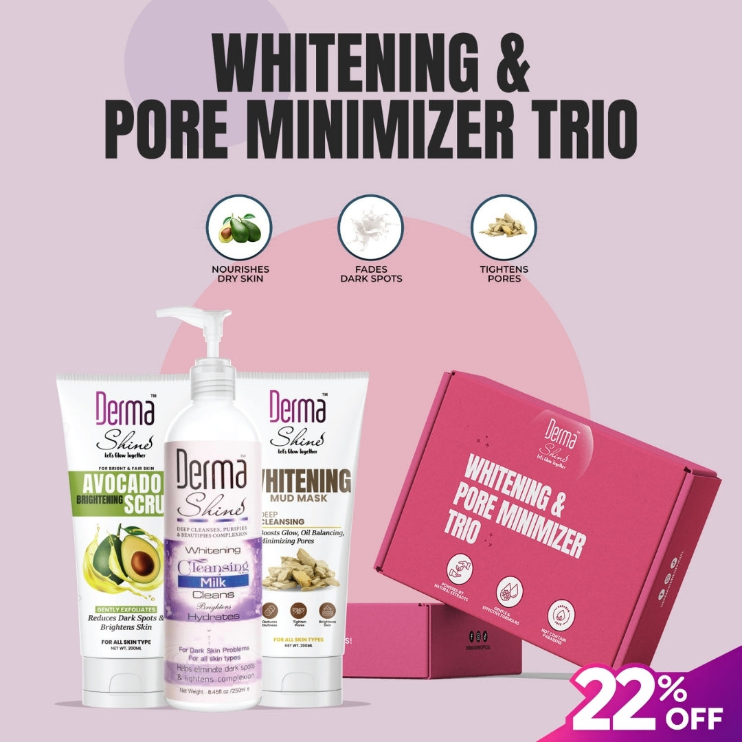 Derma Shine Whitening & Pore Minimizer Trio - Lipcara