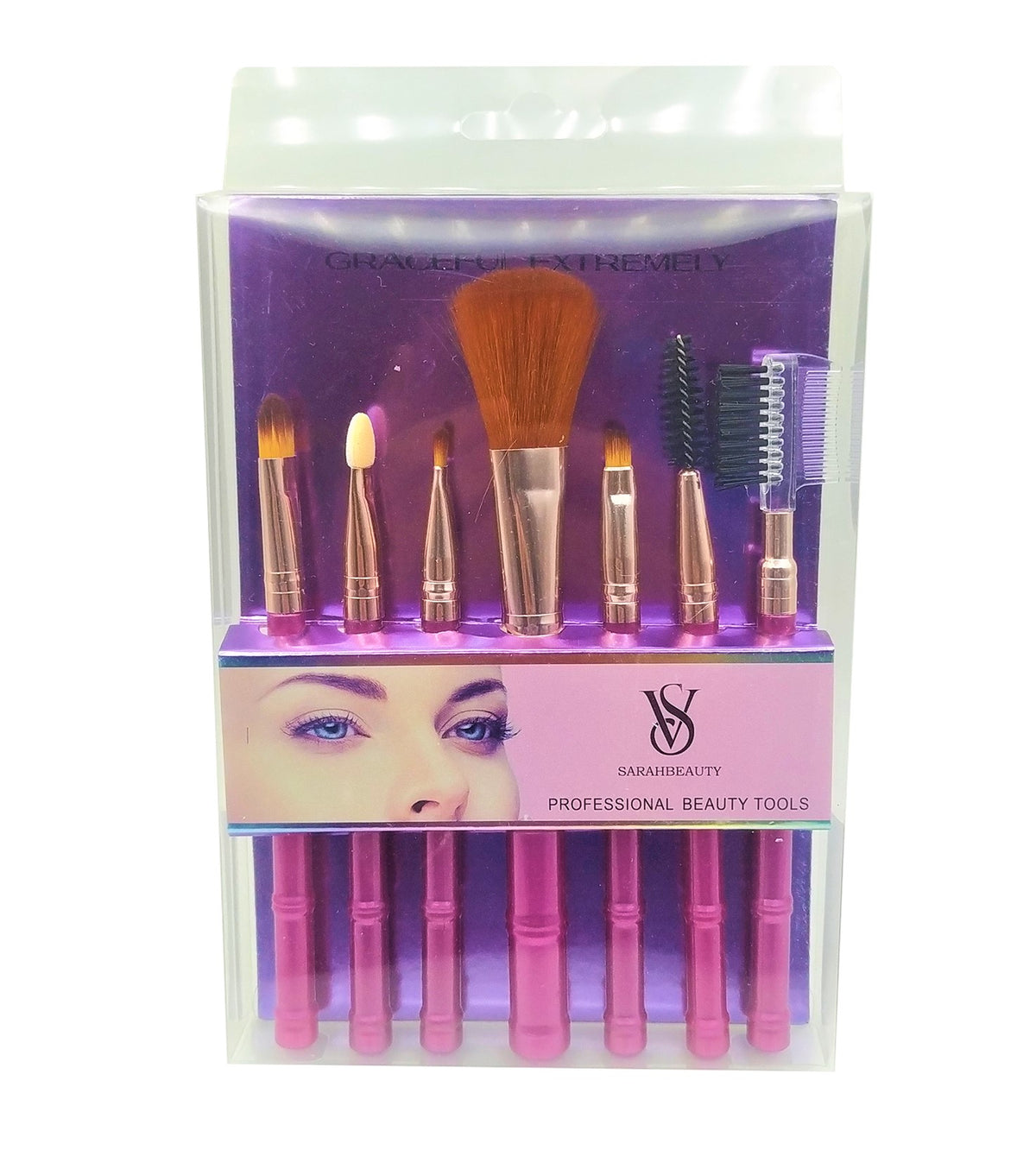 VS SARAHBEAUTY MAKEUP BRUSH SET - 7 PIECES - Lipcara