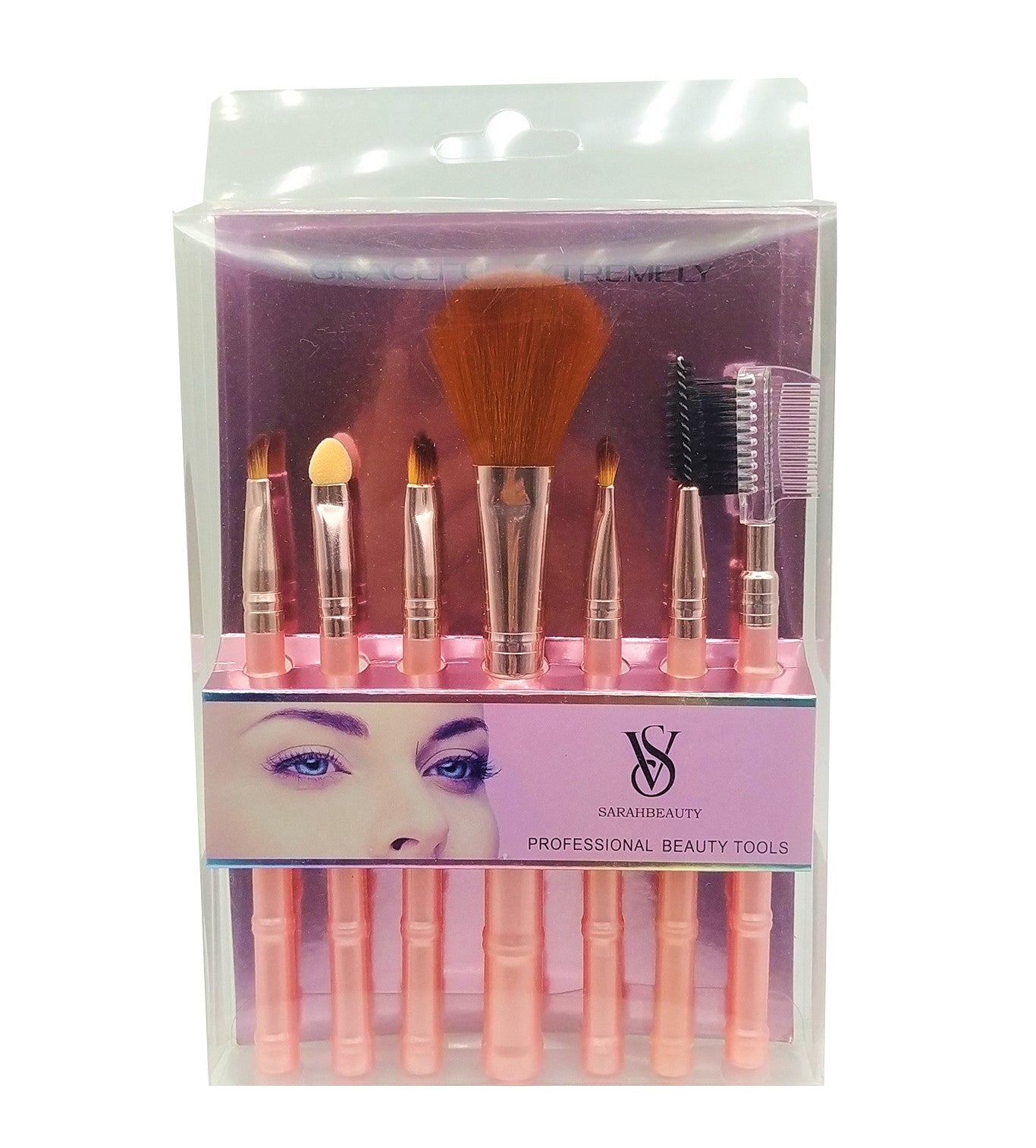 VS SARAHBEAUTY MAKEUP BRUSH SET - 7 PIECES