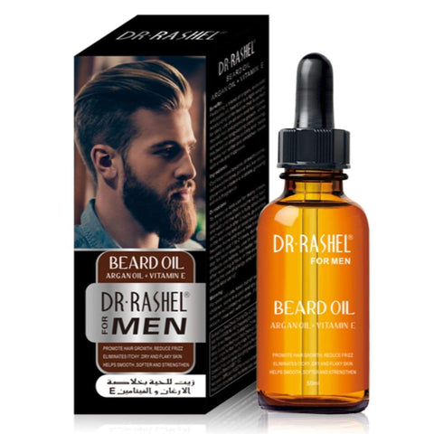 Dr Rashel Beard Oil With Argan Oil + Vitamin E For Men - Lipcara