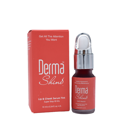 Derma Shine Lip & Cheek Serum Tint Soft Peach